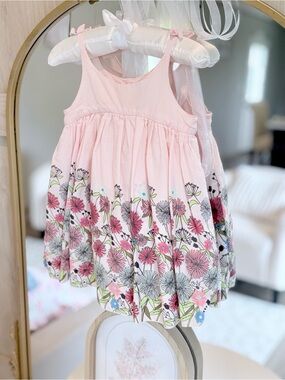 GAP Pink Floral Tiered Sundress for Girls